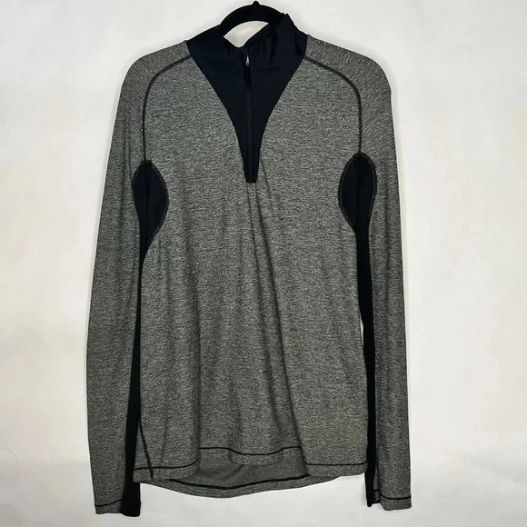 Lululemon Blaze 1/2 Zip Pullover Heather Gray Mens L Large Athletic Shirt Jacket - Picture 9 of 14